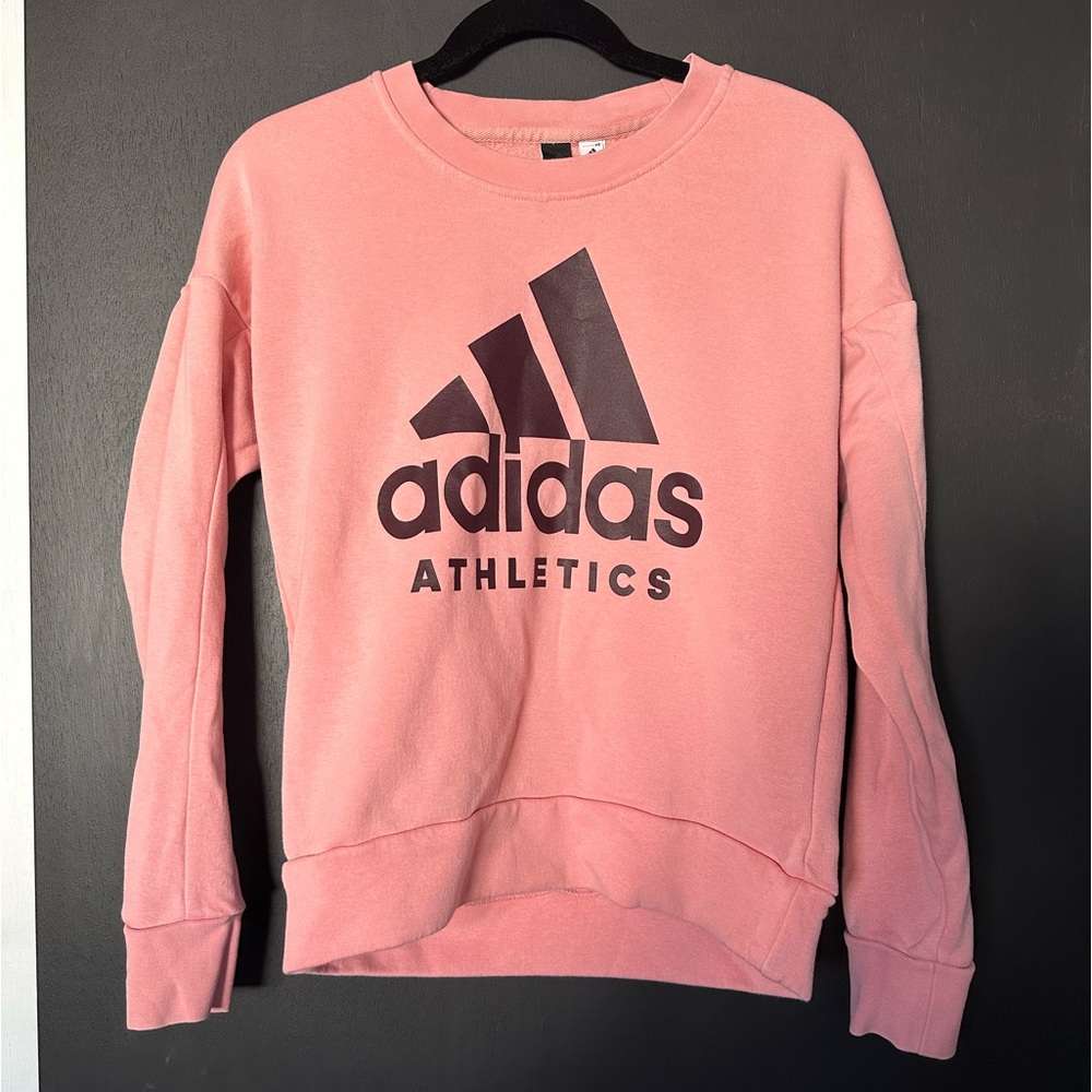 Adidas Pink Pullover - Size Small